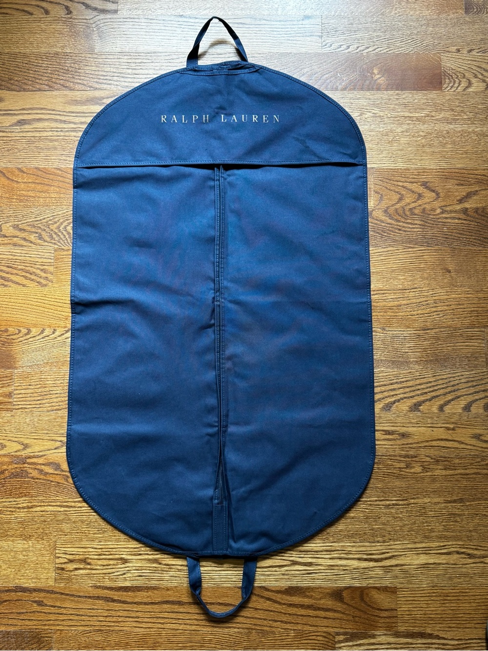Ralph Lauren Navy Garment Bag Suit Travel Cover Gold Logo 37x23